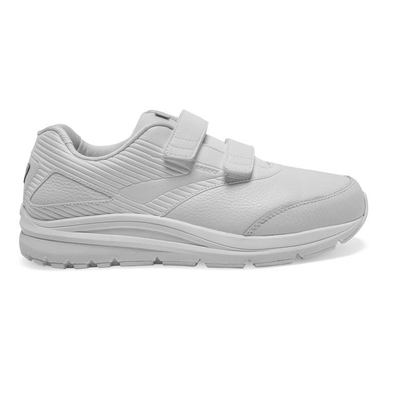 Brooks Addiction Walker V-Strap 2 - Mens Walking Shoes - White/White (38157GIPZ)